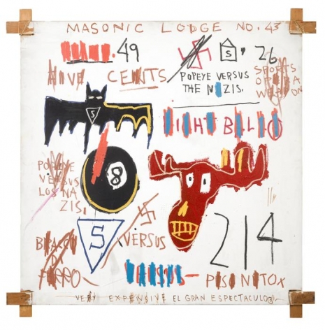 Jean-Michel Basquiat Television and Cruelty to Animals, 1983