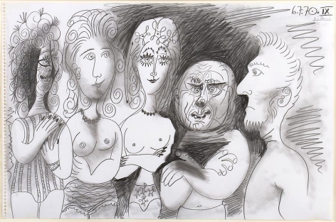 Pablo Picasso Cinq Personnages, 1970