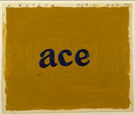 Ace, 1961 Oil on paper 